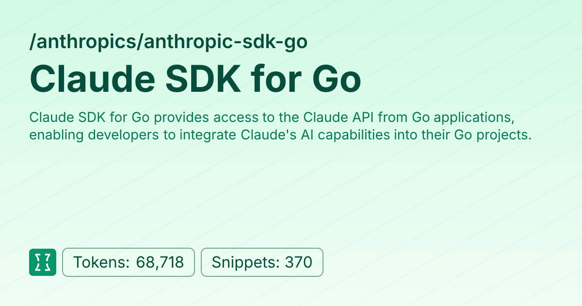 Admin - anthropics/anthropic-sdk-go | Context7 | Context7