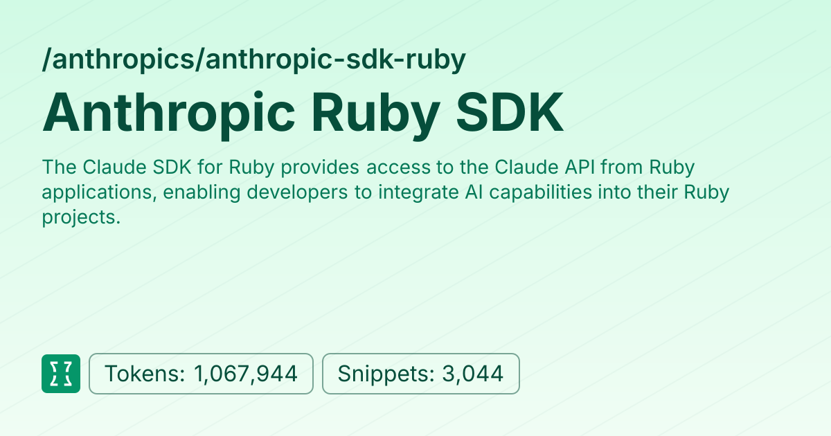 Admin - anthropics/anthropic-sdk-ruby | Context7 | Context7