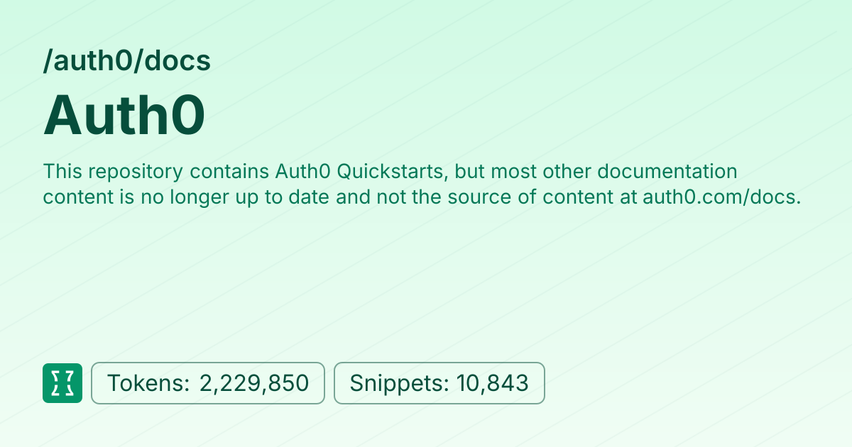 Admin - auth0/docs | Context7 | Context7