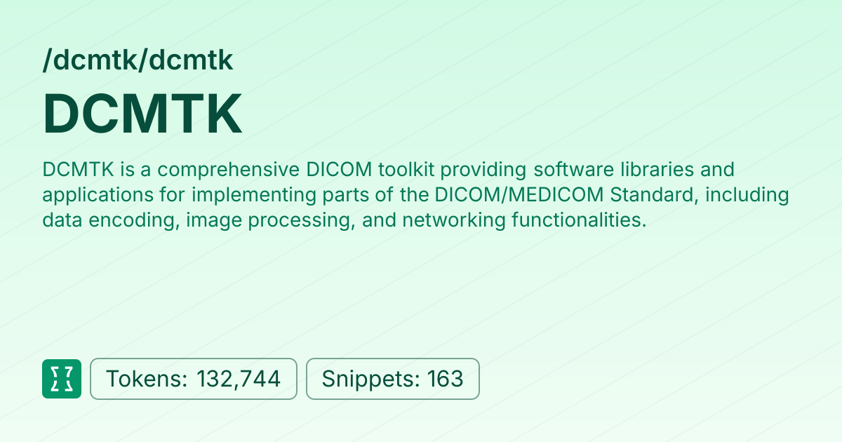 Admin - dcmtk/dcmtk | Context7 | Context7