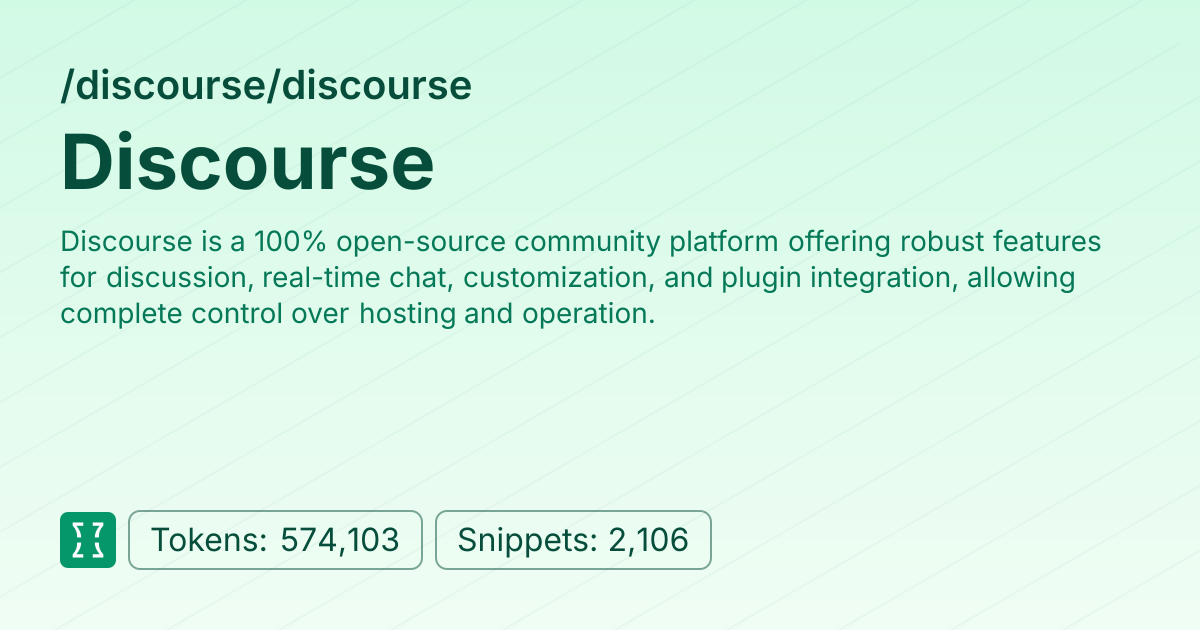 Admin - discourse/discourse | Context7 | Context7