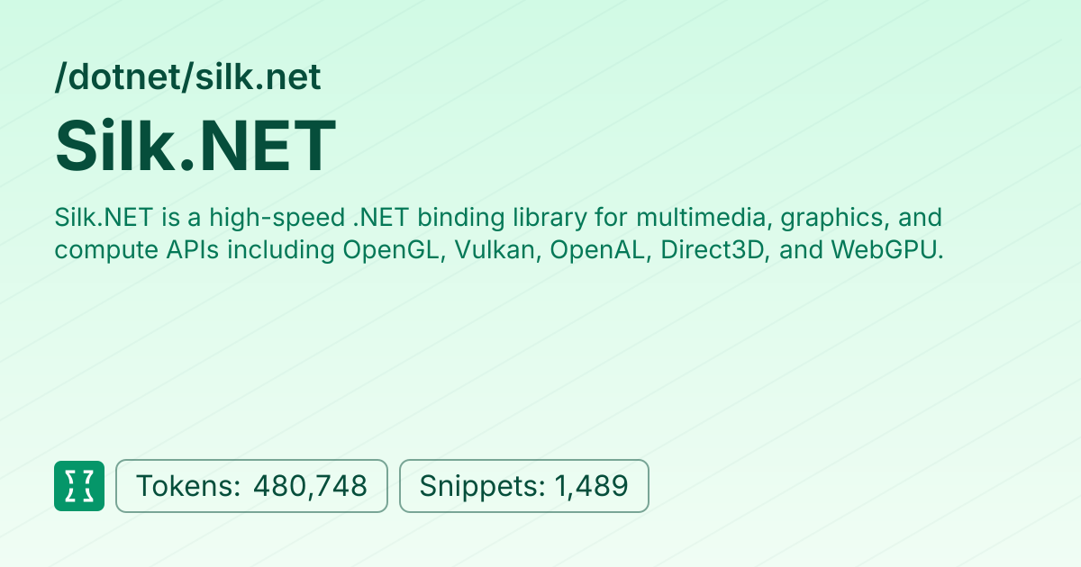 Admin - dotnet/silk.net | Context7 | Context7