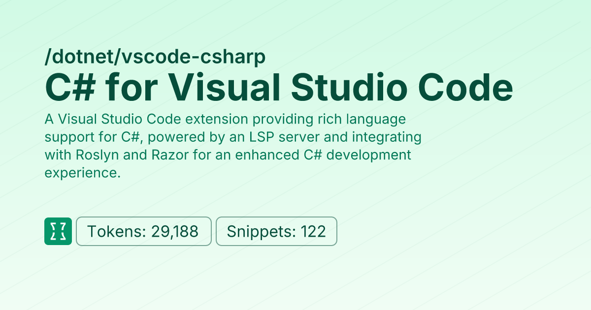 C# for Visual Studio Code