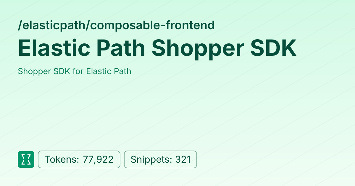 Admin - elasticpath/composable-frontend | Context7 | Context7