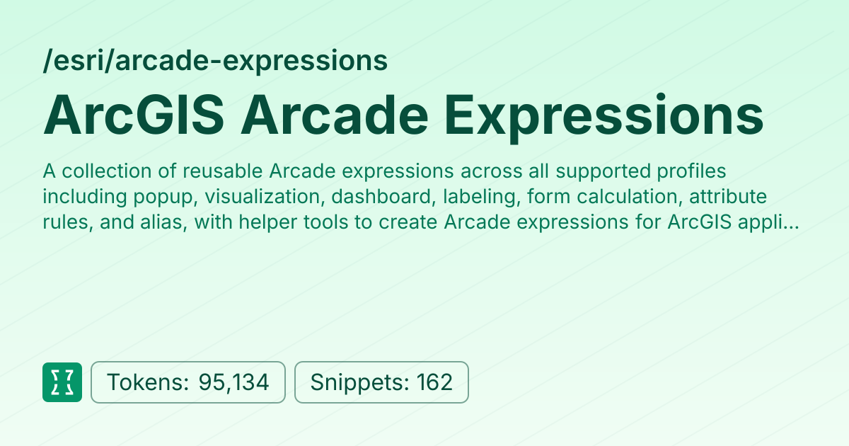 Admin - esri/arcade-expressions | Context7 | Context7