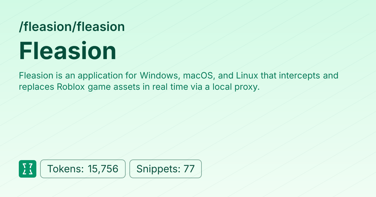 Fleasion (fleasion/fleasion) | Context7