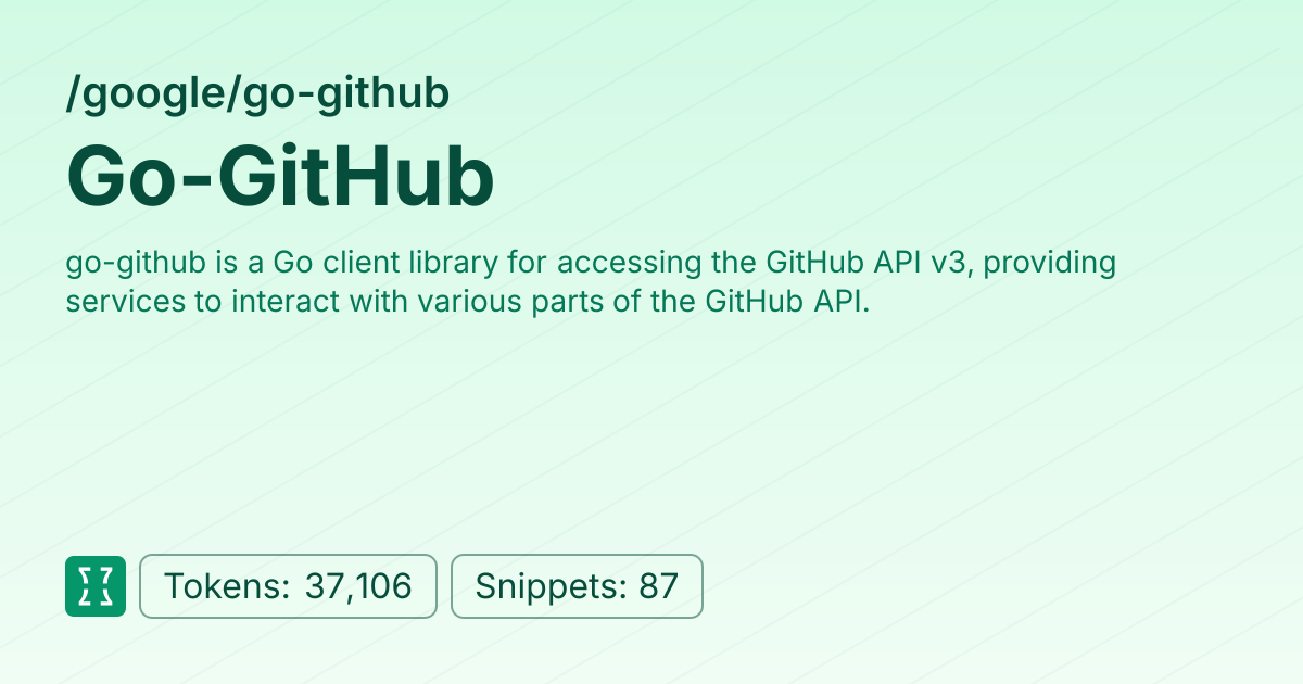 Admin - google/go-github | Context7 | Context7