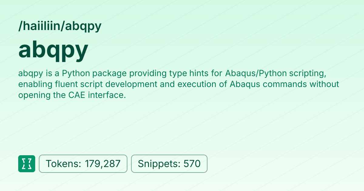 Admin - haiiliin/abqpy | Context7 | Context7