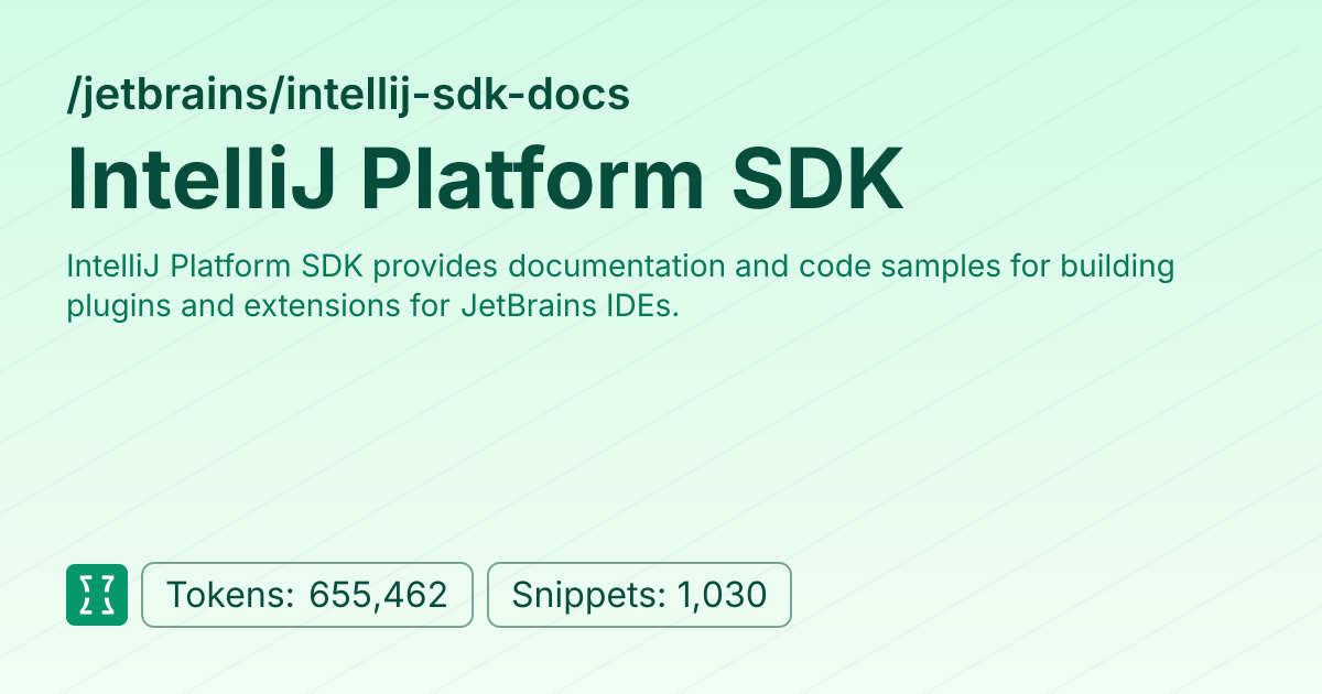 Admin - jetbrains/intellij-sdk-docs | Context7 | Context7