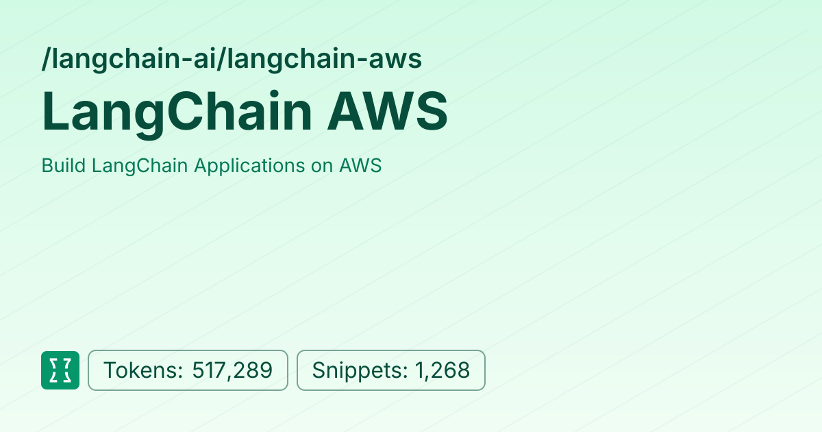 Admin - langchain-ai/langchain-aws | Context7 | Context7