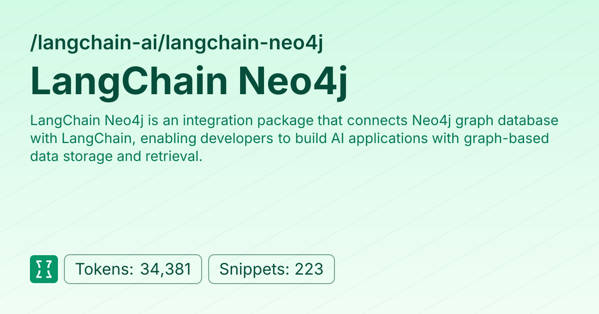 Admin - langchain-ai/langchain-neo4j | Context7 | Context7