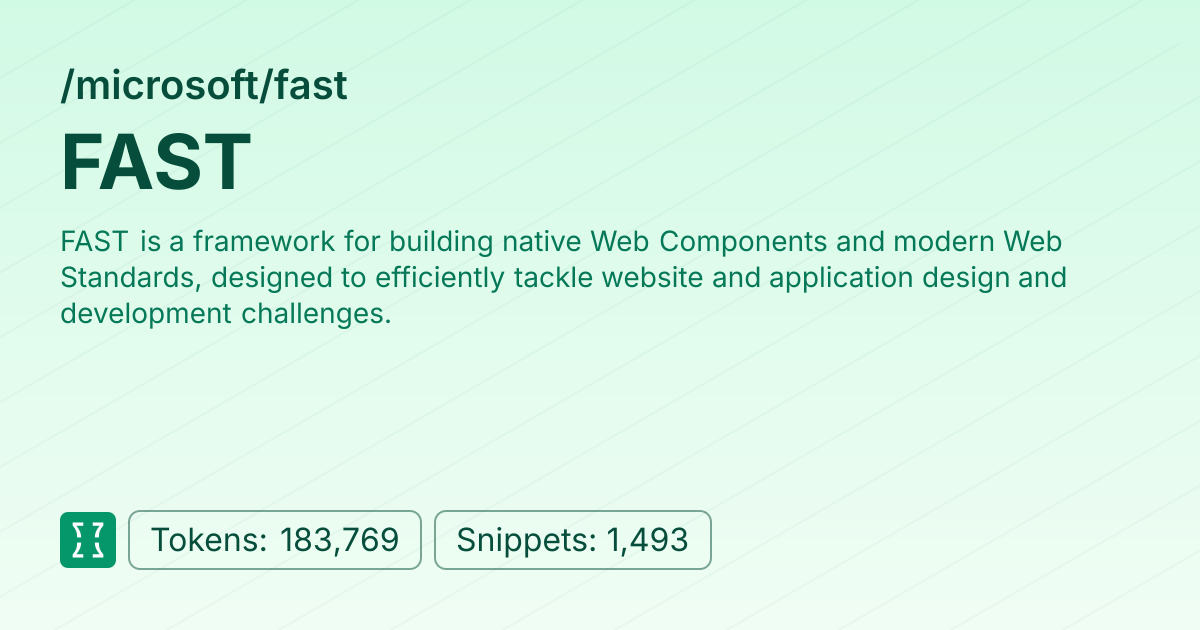 Admin - microsoft/fast | Context7 | Context7