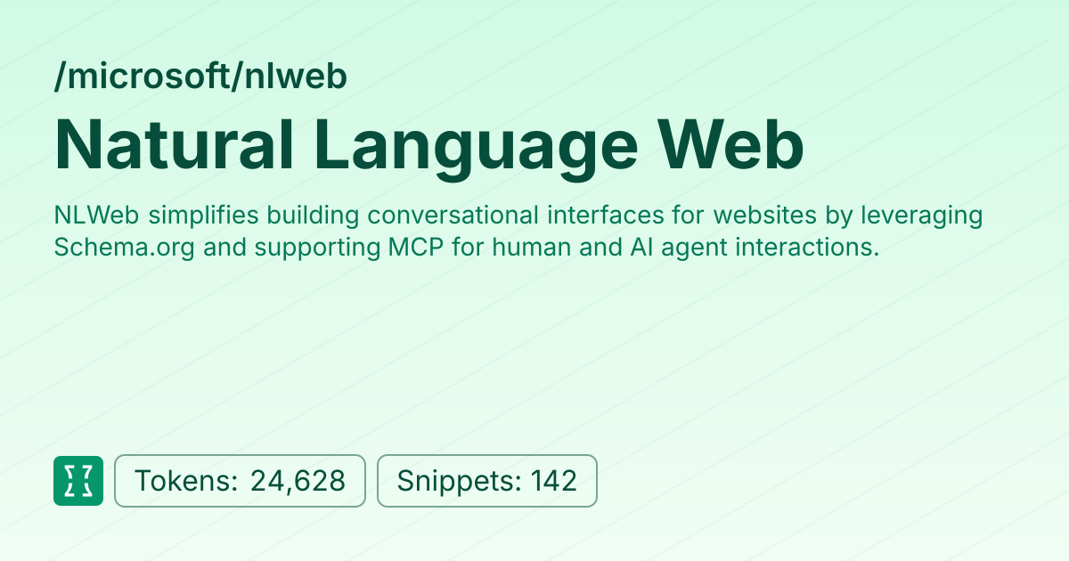 Admin - microsoft/nlweb | Context7 | Context7