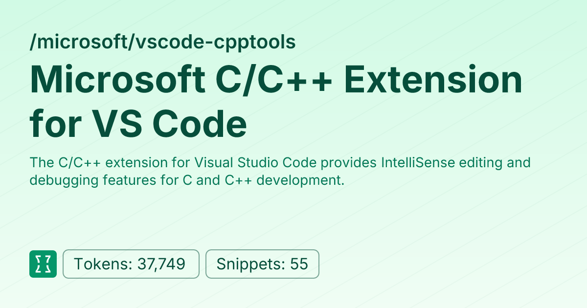 Microsoft C/C++ Extension for VS Code (microsoft/vscode-cpptools ...
