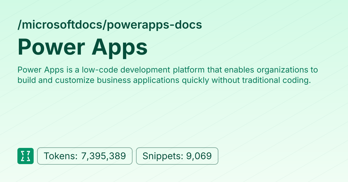 Admin - microsoftdocs/powerapps-docs | Context7 | Context7