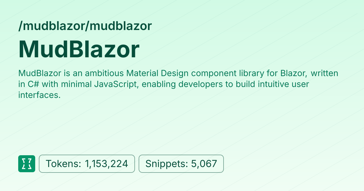 Admin - mudblazor/mudblazor | Context7 | Context7