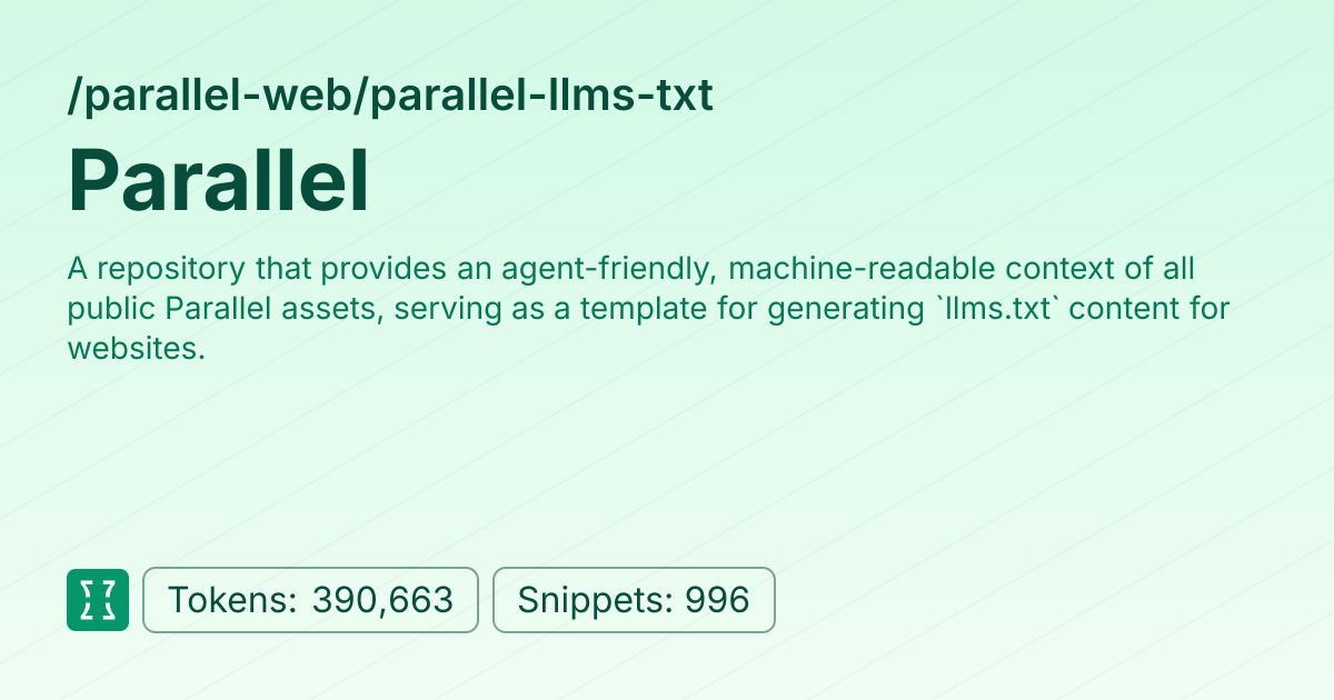 Admin - parallel-web/parallel-llms-txt | Context7 | Context7