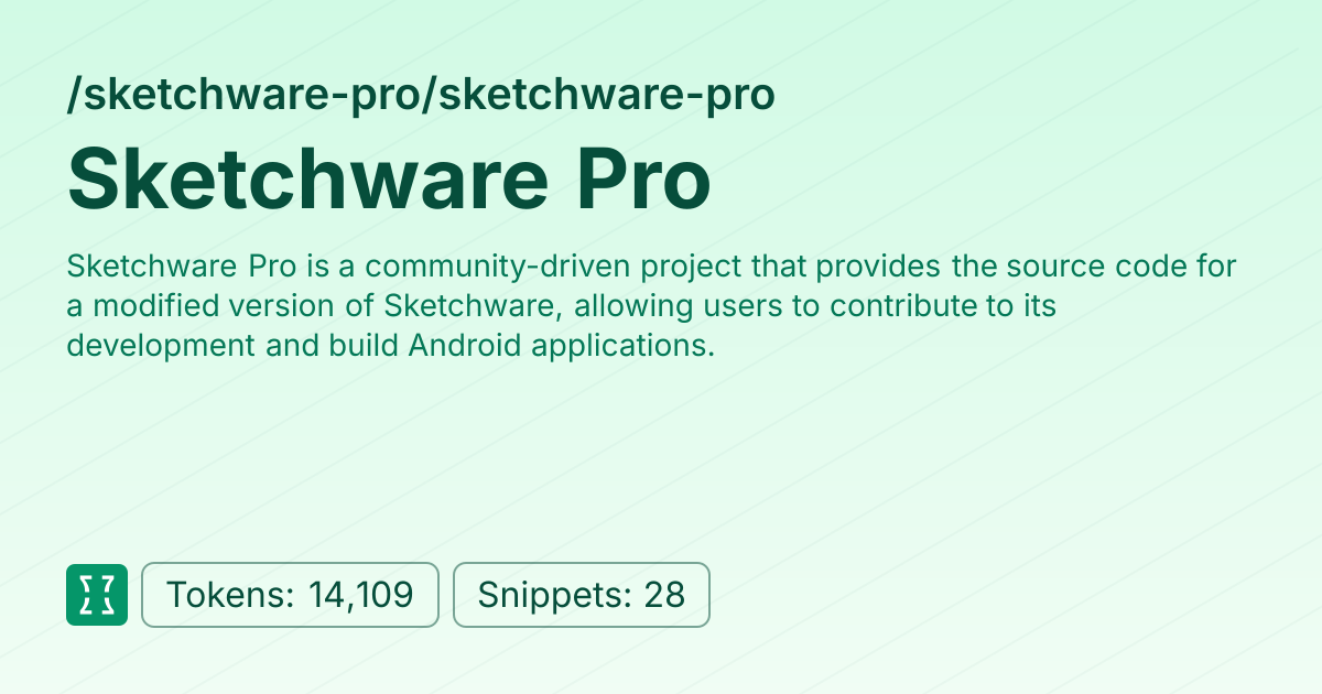 Sketchware Pro (sketchware-pro/sketchware-pro) | Context7