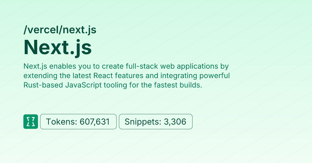 Next.js - %7BcreatePost%7D (vercel/next.js/%7BcreatePost%7D) | Context7