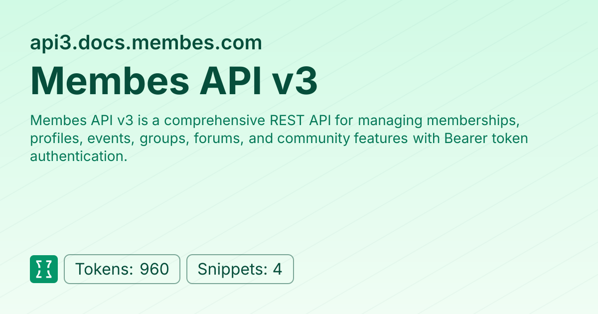 Admin - websites/api3_membes | Context7 | Context7