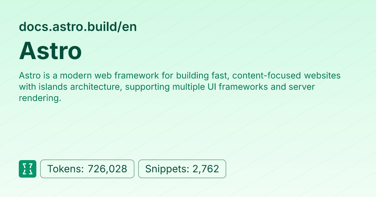 Admin - websites/astro_build_en | Context7 | Context7