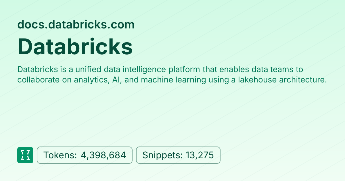 Admin - websites/databricks | Context7 | Context7