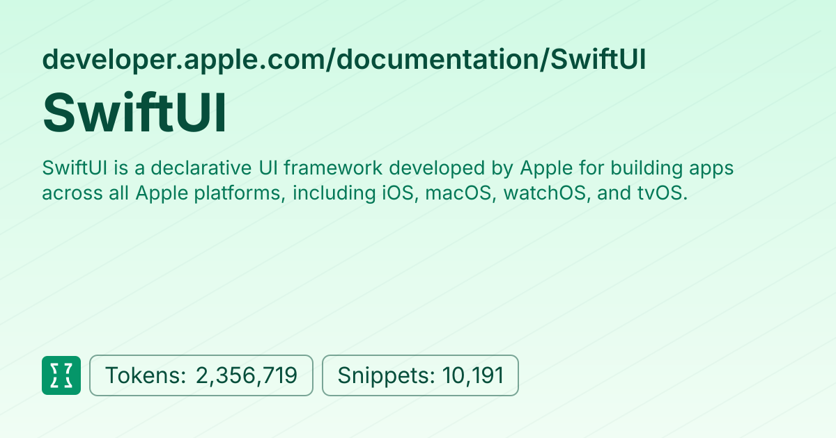 Admin - websites/developer_apple_swiftui | Context7 | Context7