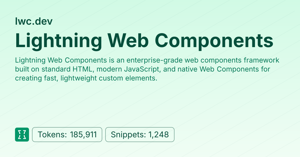 Admin - websites/lwc_dev | Context7 | Context7