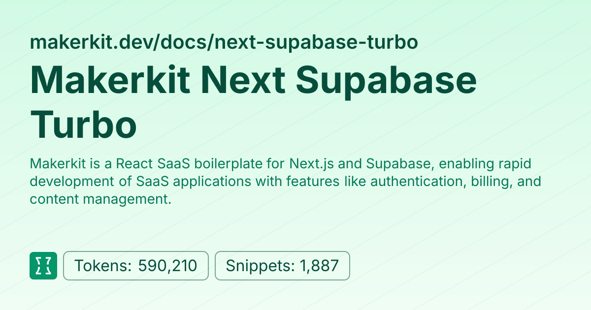Admin - websites/makerkit_dev_next-supabase-turbo | Context7 | Context7