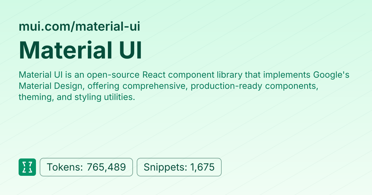 Admin - websites/mui_material-ui | Context7 | Context7