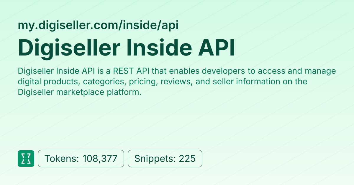 Admin - websites/my_digiseller_inside_api | Context7 | Context7