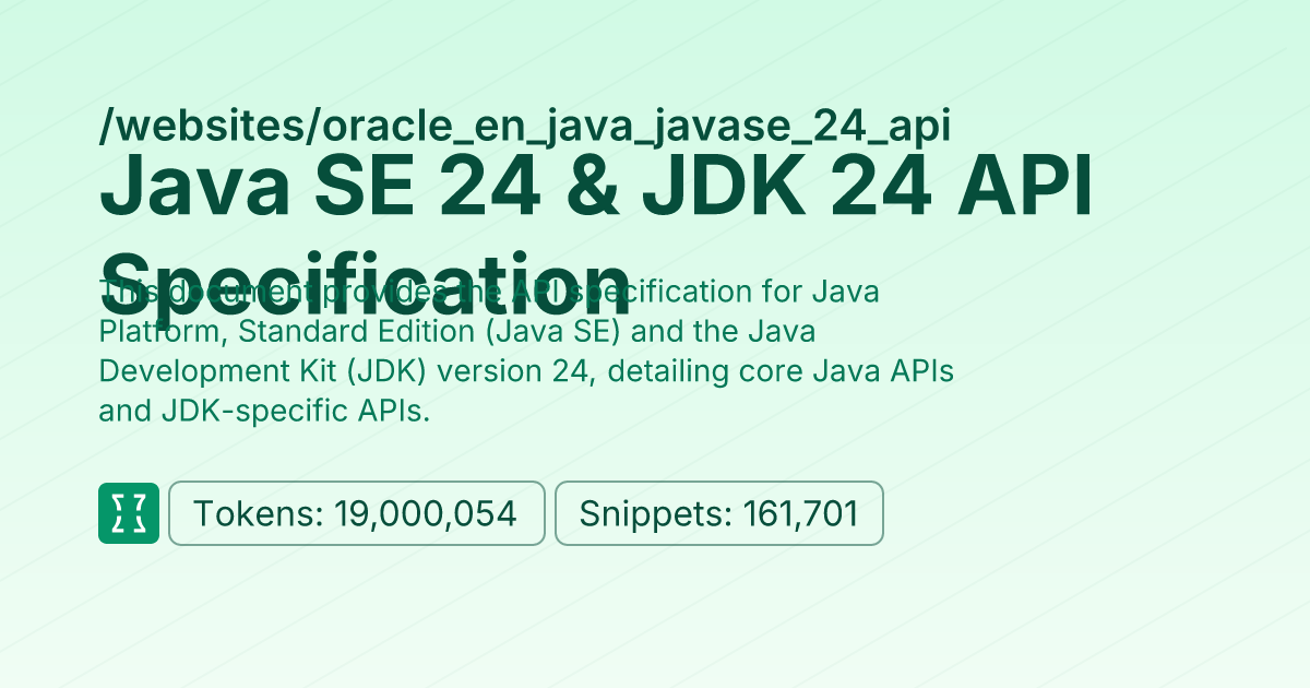 Java SE 24 & JDK 24 API Specification (websites/oracle_en_java_javase ...