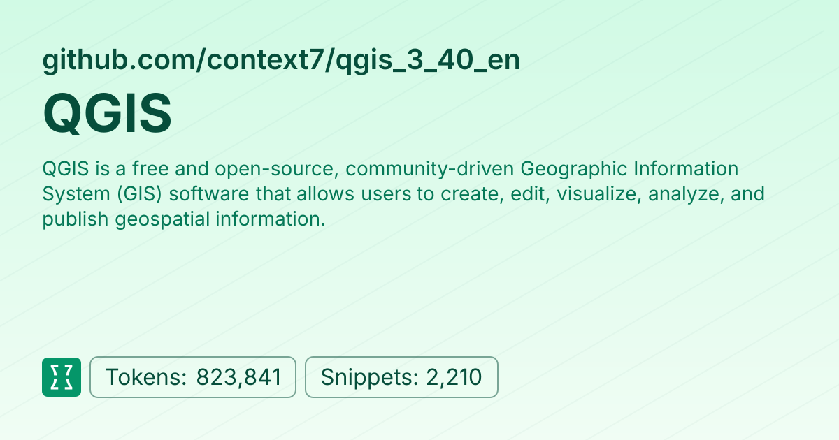 Admin - websites/qgis_3_40_en | Context7 | Context7