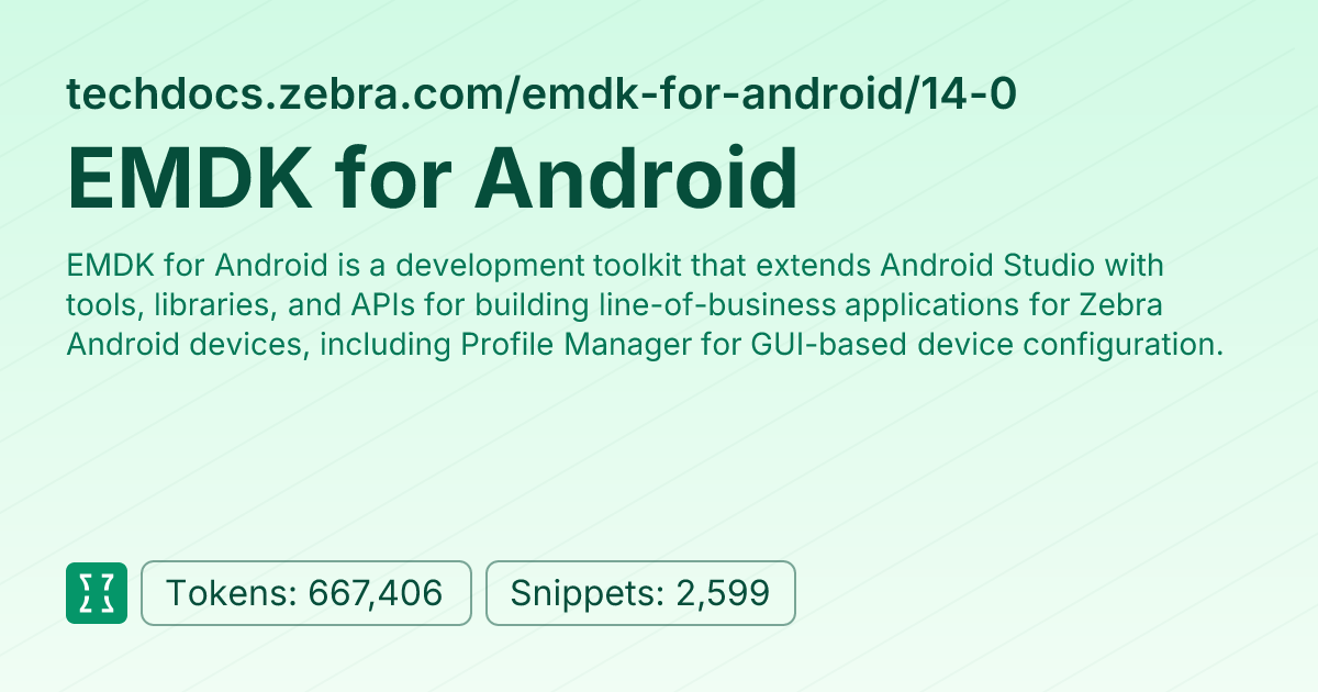Admin - websites/techdocs_zebra_emdk-for-android_14-0 | Context7 | Context7