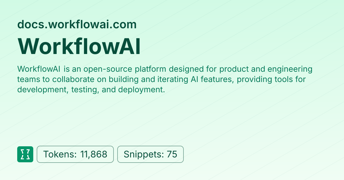 Admin - websites/workflowai | Context7 | Context7