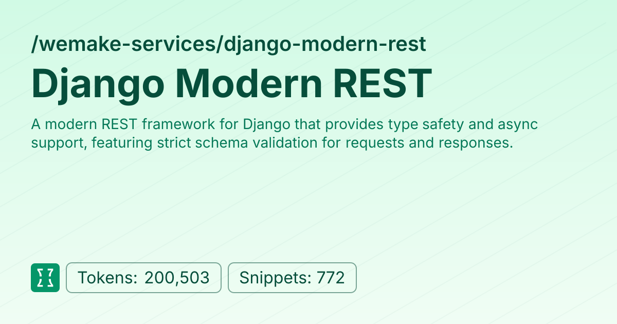 Admin - wemake-services/django-modern-rest | Context7 | Context7